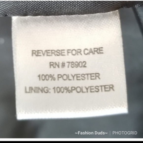 BLACK SHIMMER ZIP UP BLAZER CASUAL M - Picture 6 of 6